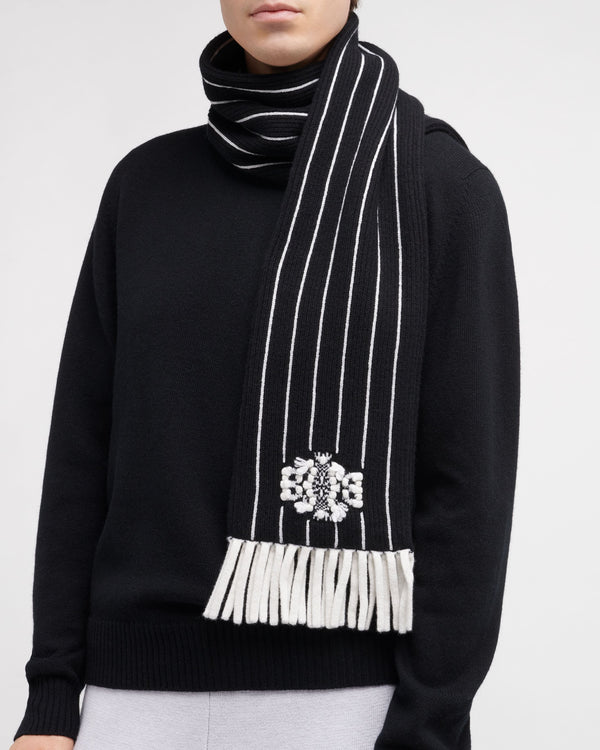 Barrie Echarpe à Rayures En Cachemire