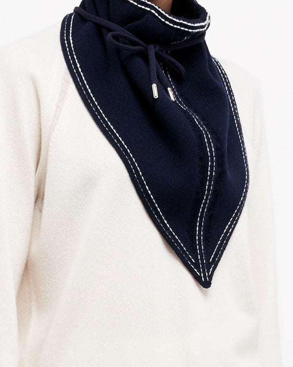 Barrie Foulard Denim En Cachemire Et Coton