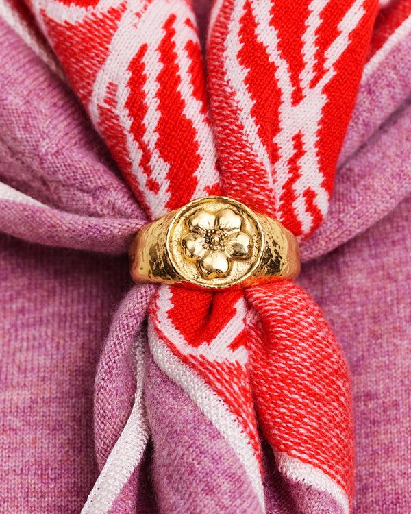 Barrie Foulard En Cachemire à Motif Fleuri