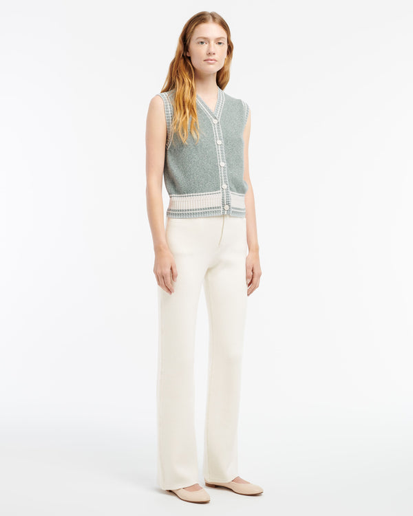 Barrie Gilet Chiné Sans Manches En Cachemire