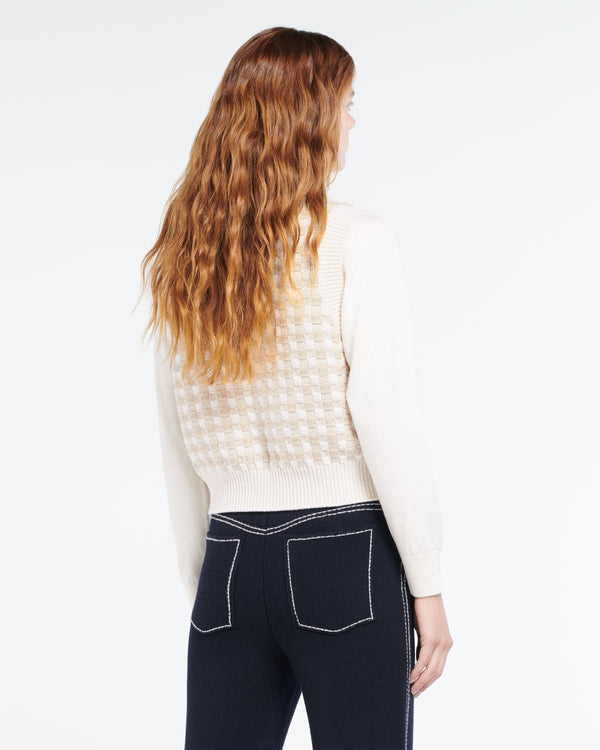 Barrie Gilet En Cachemire à Motif Vichy