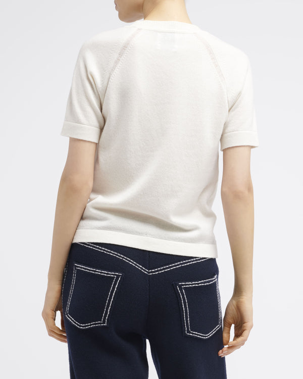 Barrie Haut à Manches Courtes En Cachemire