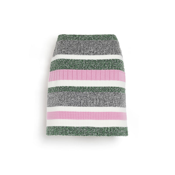 barrie Jupe courte en cachemire à rayures