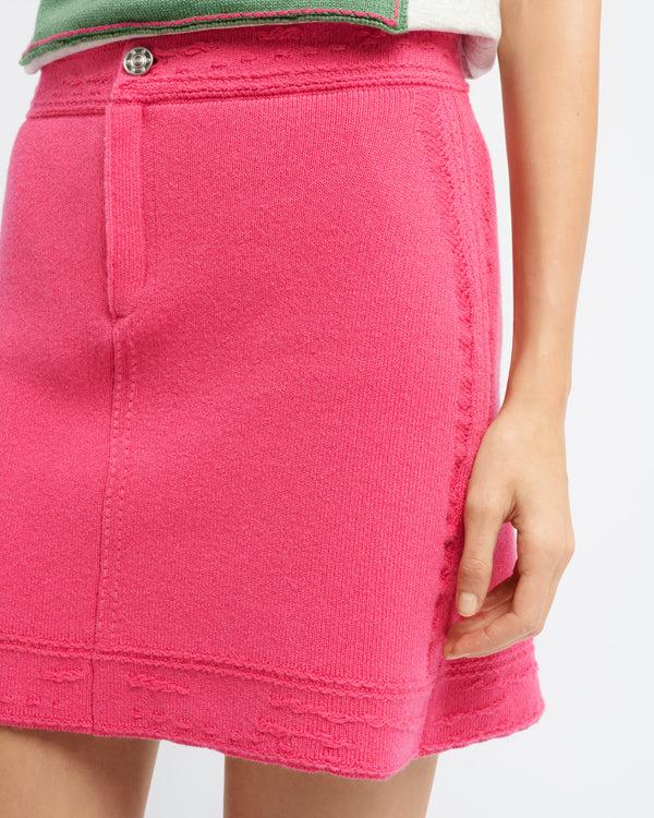 Barrie Jupe Denim En Cachemire Et Coton