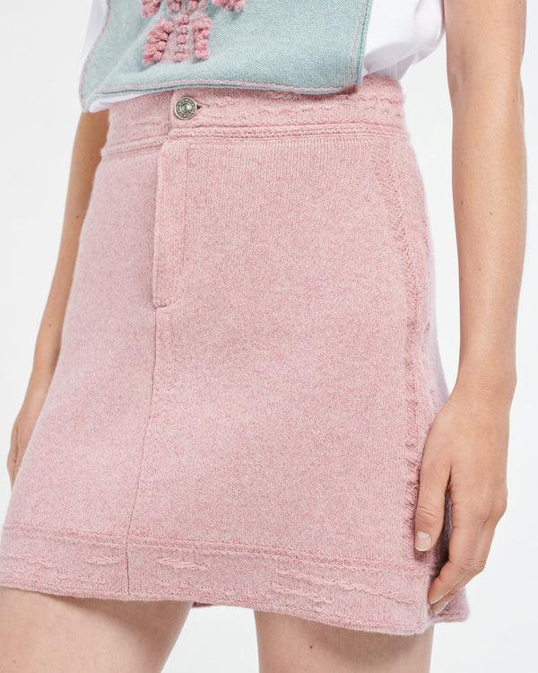 Barrie Jupe Denim En Cachemire Et Coton