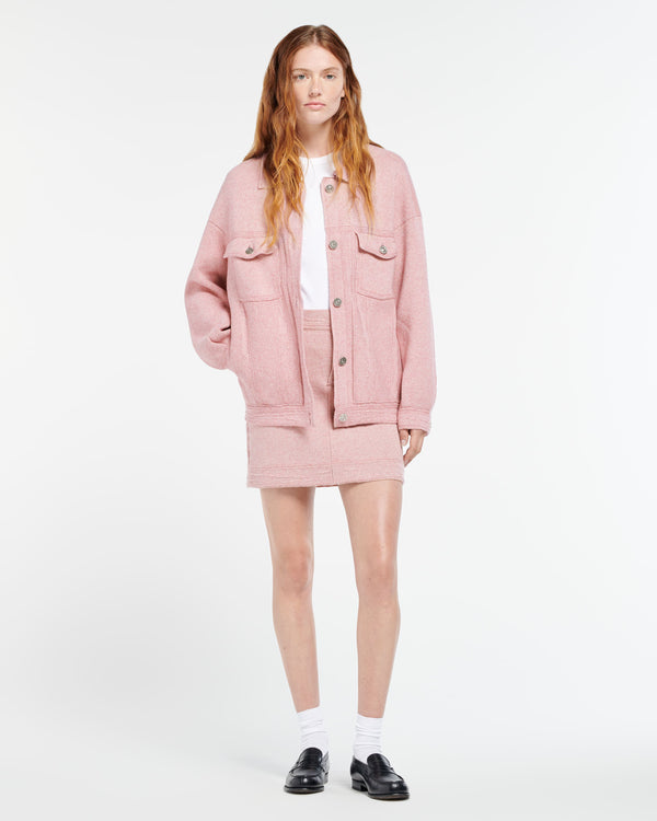 Barrie Jupe Denim En Cachemire Et Coton