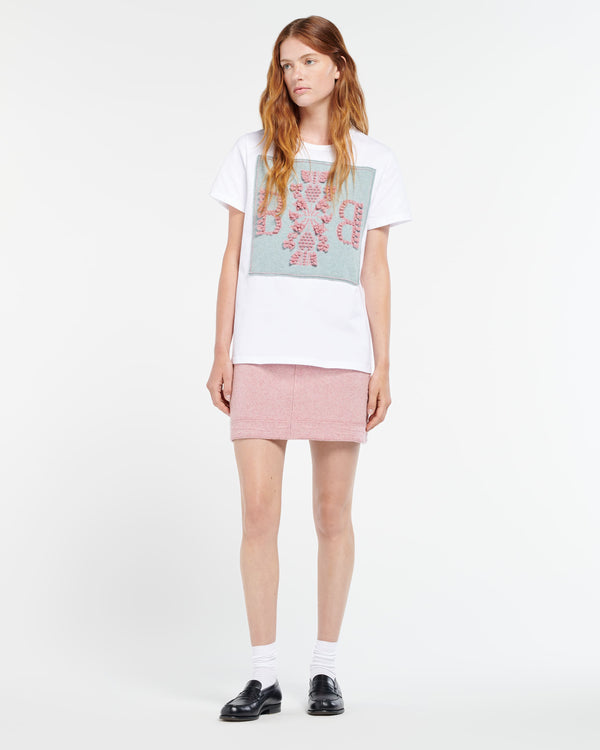 Barrie Jupe Denim En Cachemire Et Coton