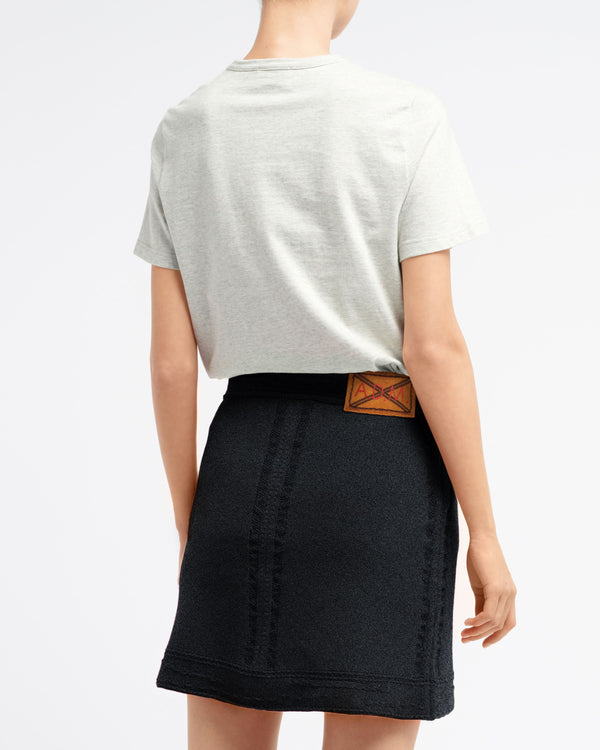 Barrie Jupe Denim En Cachemire Et Coton