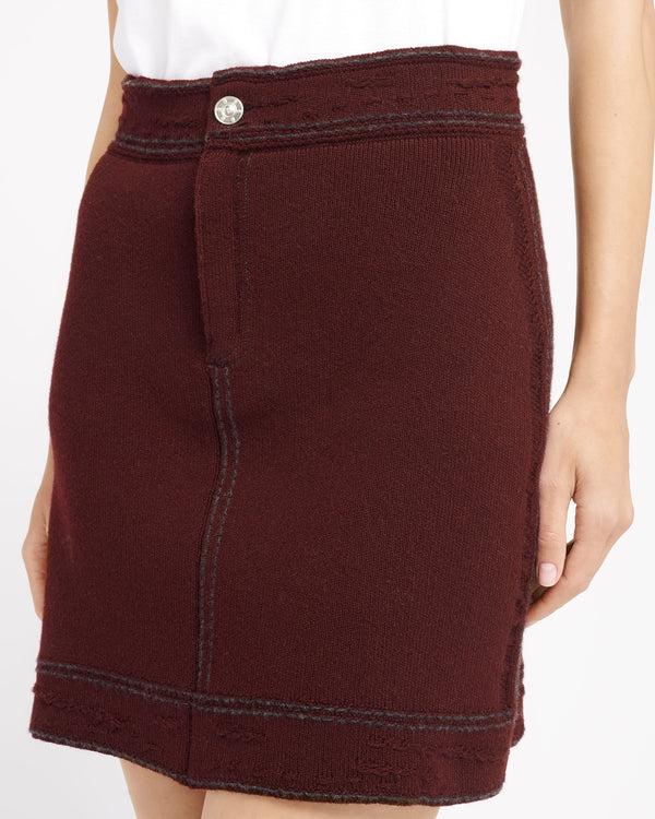 Barrie Jupe Denim En Cachemire Et Coton