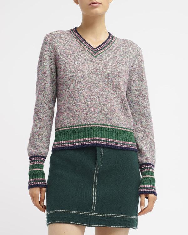 Barrie Jupe Denim En Cachemire Et Coton