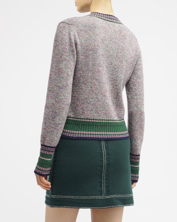 Barrie Jupe Denim En Cachemire Et Coton