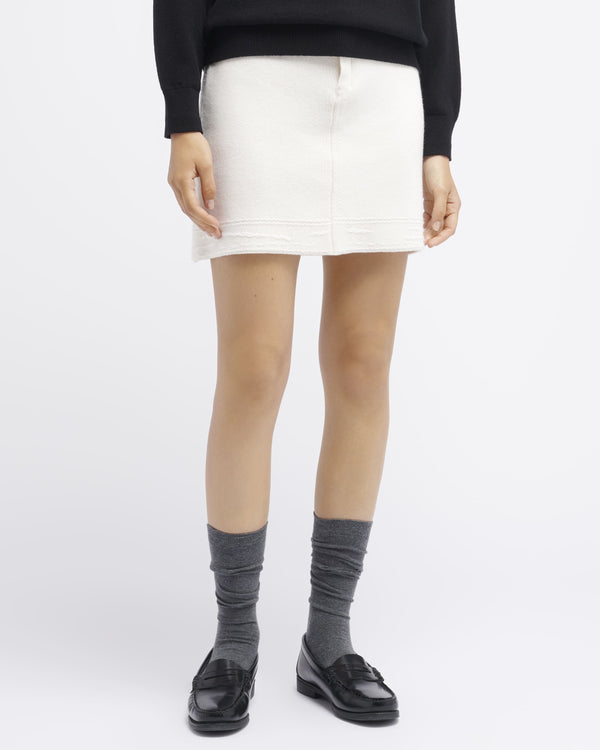 Barrie Jupe Denim En Cachemire Et Coton