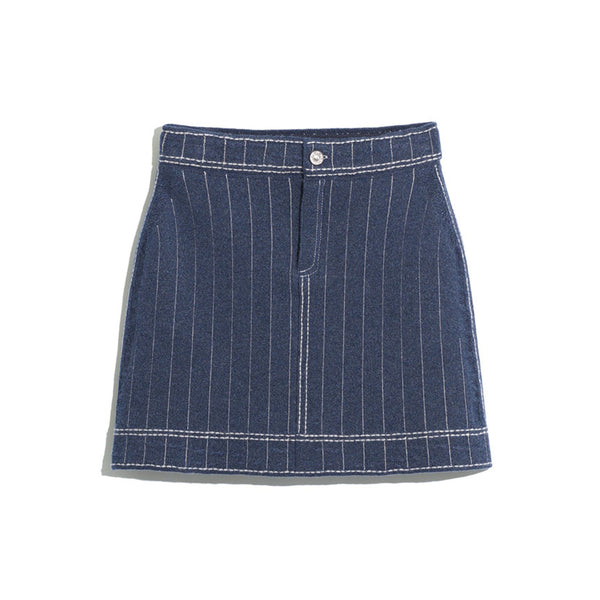 barrie Jupe Denim Uniforme en cachemire et coton