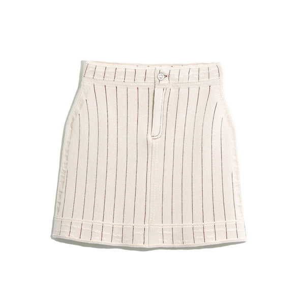 Barrie Jupe Denim Uniforme En Cachemire Et Coton