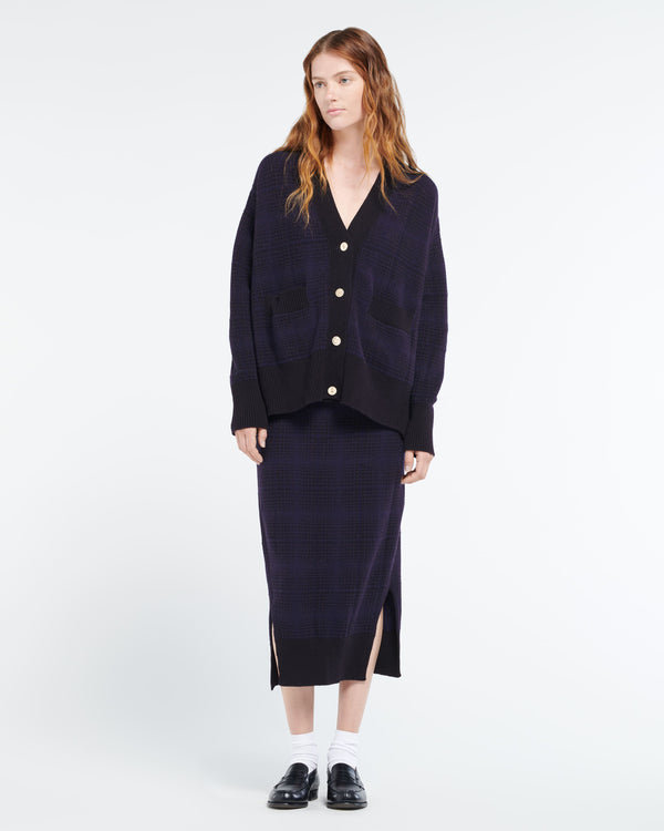 Barrie Jupe En Cachemire à Motif Tartan