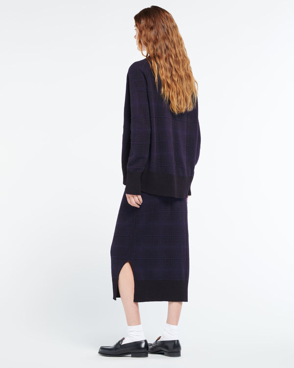 Barrie Jupe En Cachemire à Motif Tartan