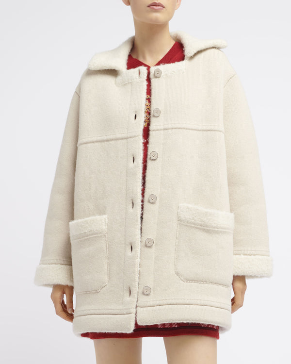 Barrie Manteau Caban En Cachemire Et Alpaga