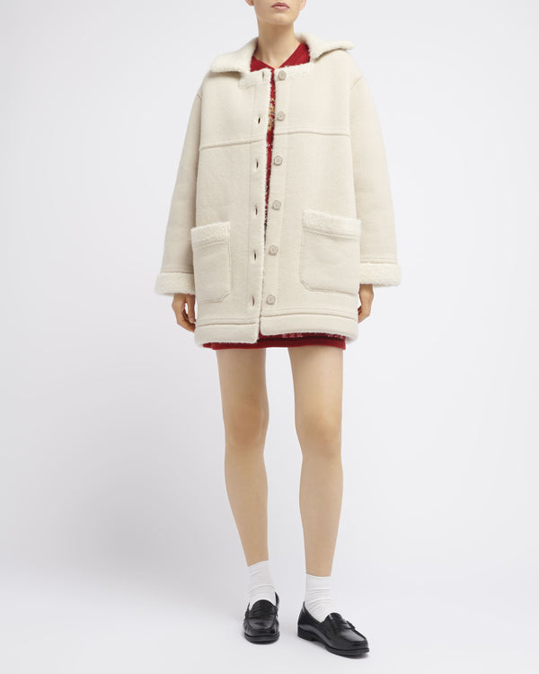 Barrie Manteau Caban En Cachemire Et Alpaga