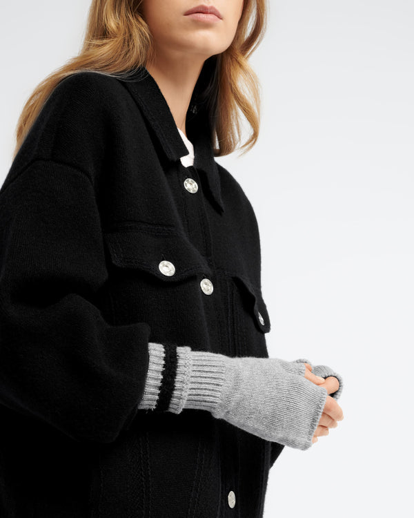 Barrie Mitaines En Cachemire Effet Shearling