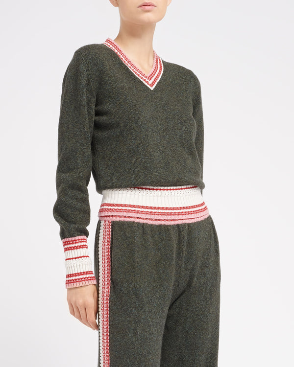 Barrie Pantalon Chiné En Cachemire