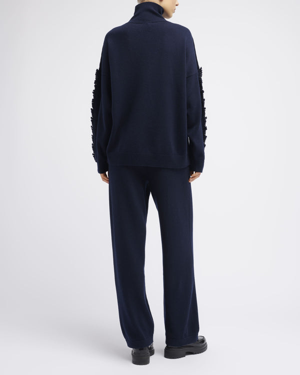 Barrie Pantalon Coupe Large En Cachemire