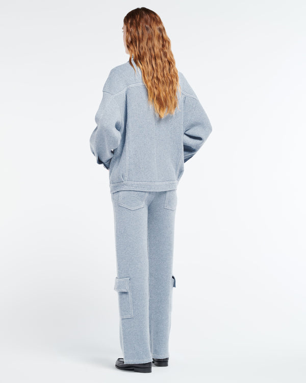 Barrie Pantalon Denim Cargo En Cachemire Et Coton