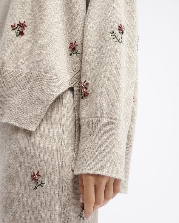 Barrie Pantalon Iconique En Cachemire Brodé