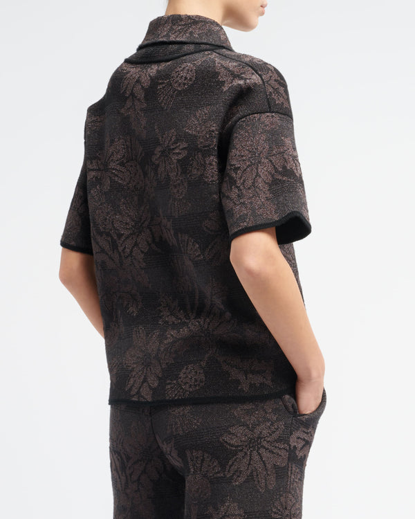 Barrie Polo En Cachemire à Motif Chardon