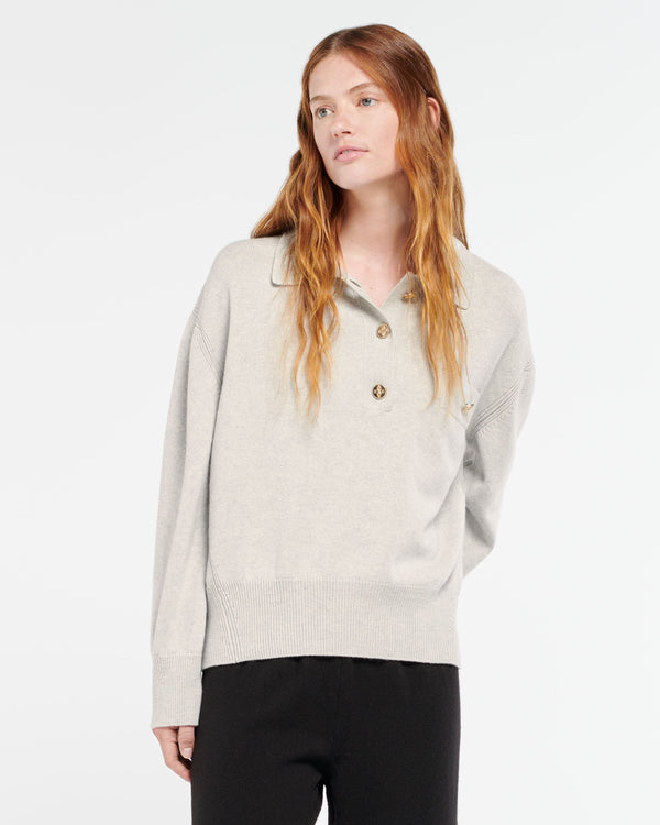 Barrie Pull à Col Polo En Cachemire
