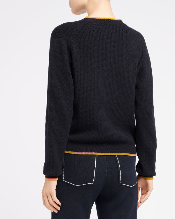 Barrie Pull à Col V En Cachemire Léger