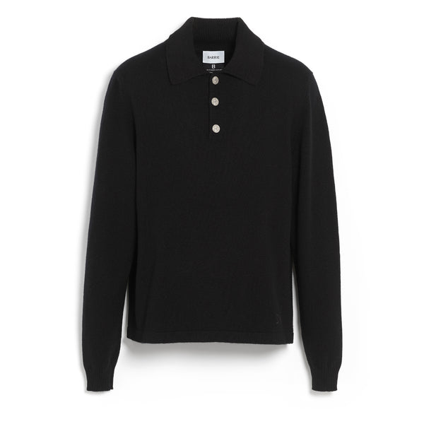 barrie Pull B Label à col polo en cachemire
