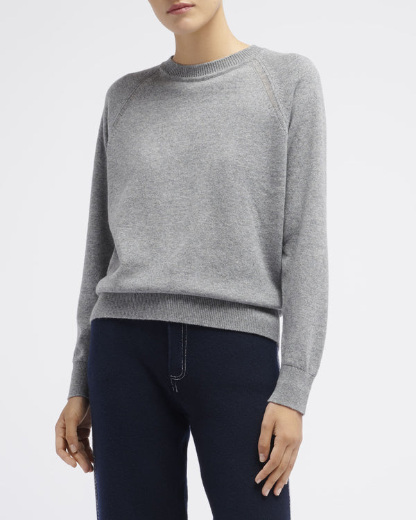 Barrie Pull Col Rond En Cachemire