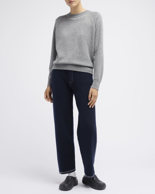 Barrie Pull Col Rond En Cachemire