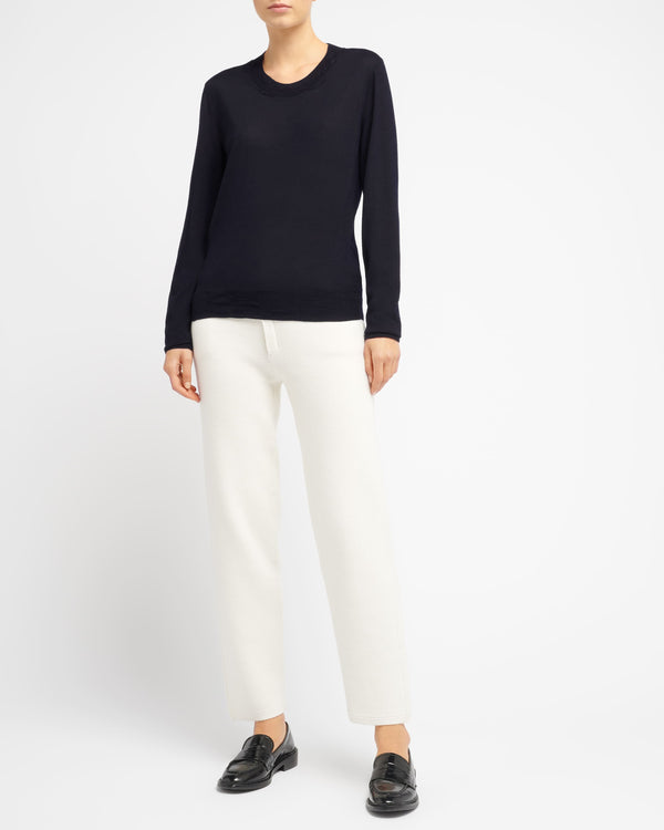 Barrie Pull Col Rond En Cachemire Ultra Fin