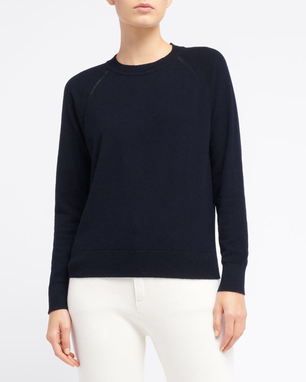 Barrie Pull Col Rond En Cachemire