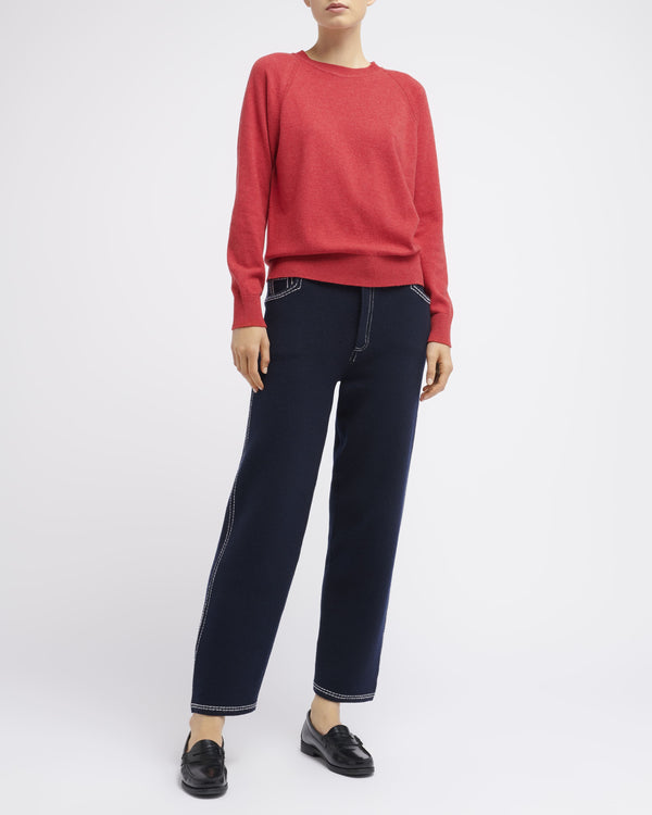 Barrie Pull Col Rond En Cachemire