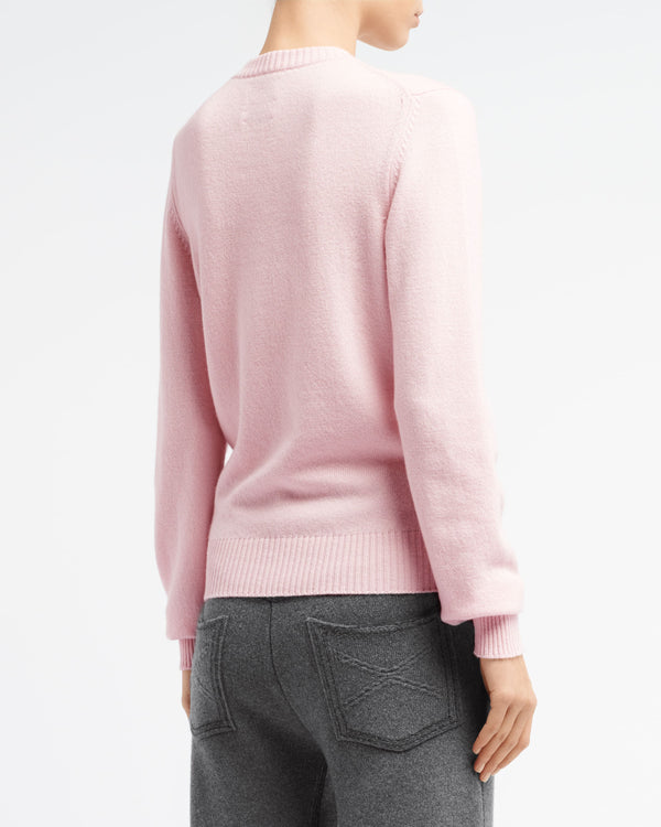 Barrie Pull Col Rond Logo 3D En Cachemire