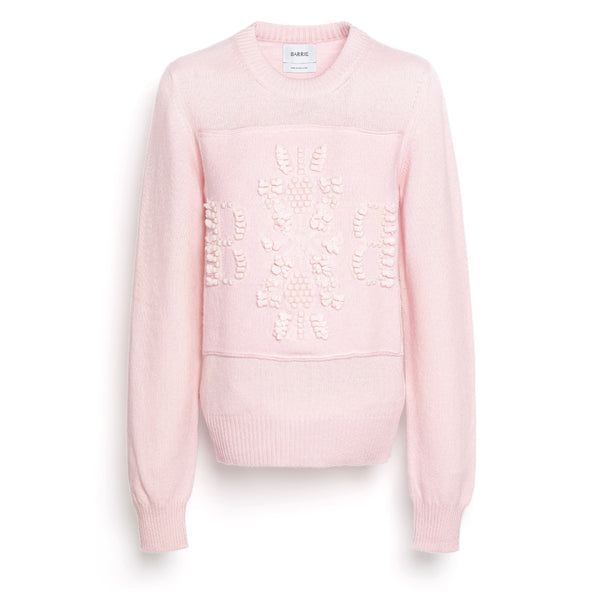 Barrie Pull Col Rond Logo 3D En Cachemire
