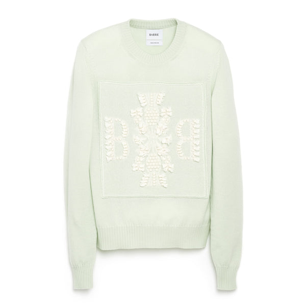 Barrie Pull Col Rond Logo 3D En Cachemire