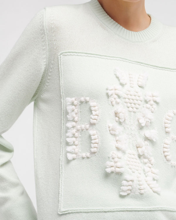 Barrie Pull Col Rond Logo 3D En Cachemire