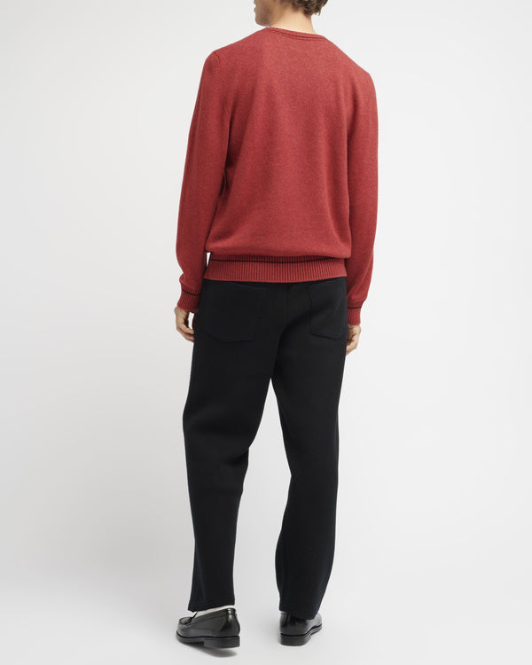 Barrie Pull Col Rond Logo Barrie 3D En Cachemire