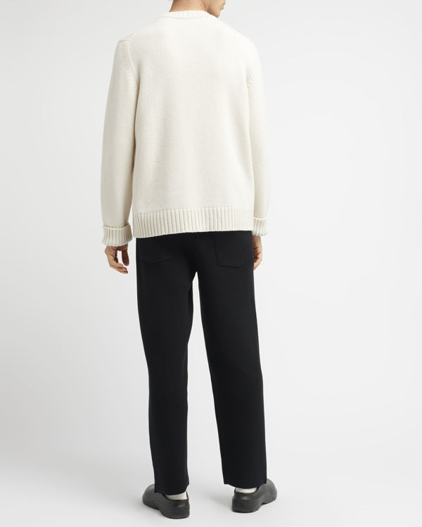 Barrie Pull Col Rond Motif Bijou En Cachemire