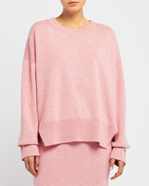 Barrie Pull Col Rond Oversize En Cachemire