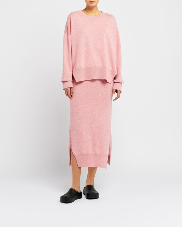Barrie Pull Col Rond Oversize En Cachemire