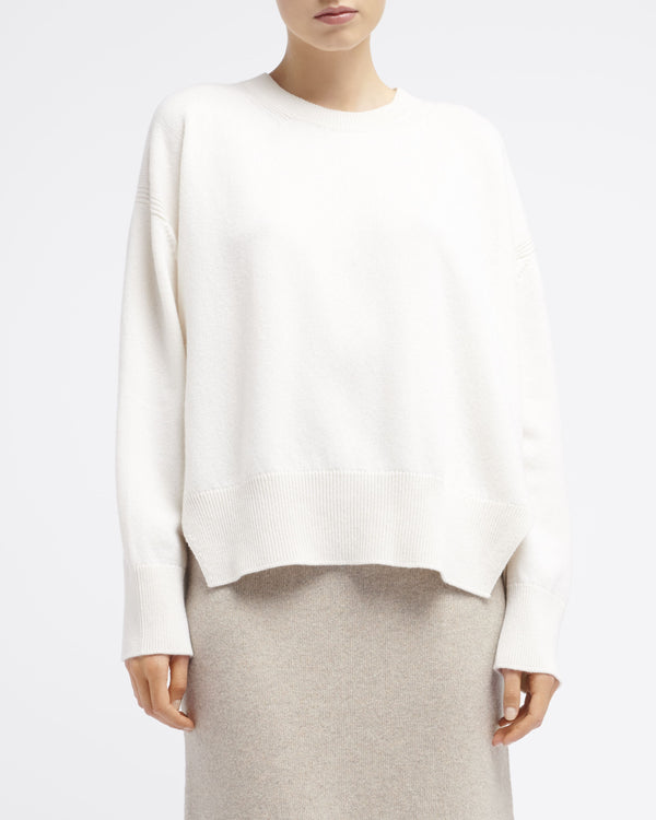 Barrie Pull Col Rond Oversize En Cachemire