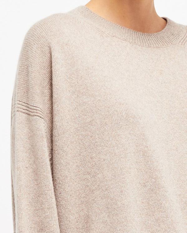 Barrie Pull Col Rond Oversize En Cachemire