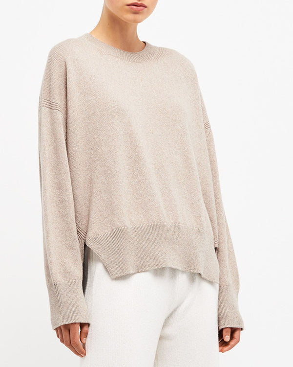 Barrie Pull Col Rond Oversize En Cachemire