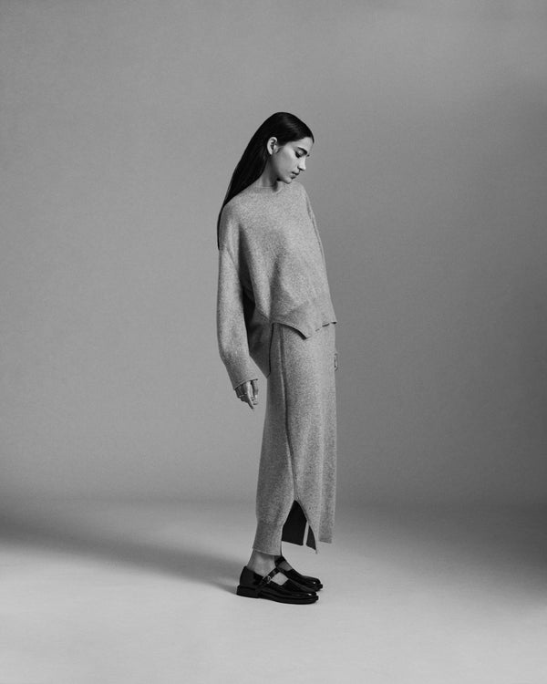 Barrie Pull Col Rond Oversize En Cachemire