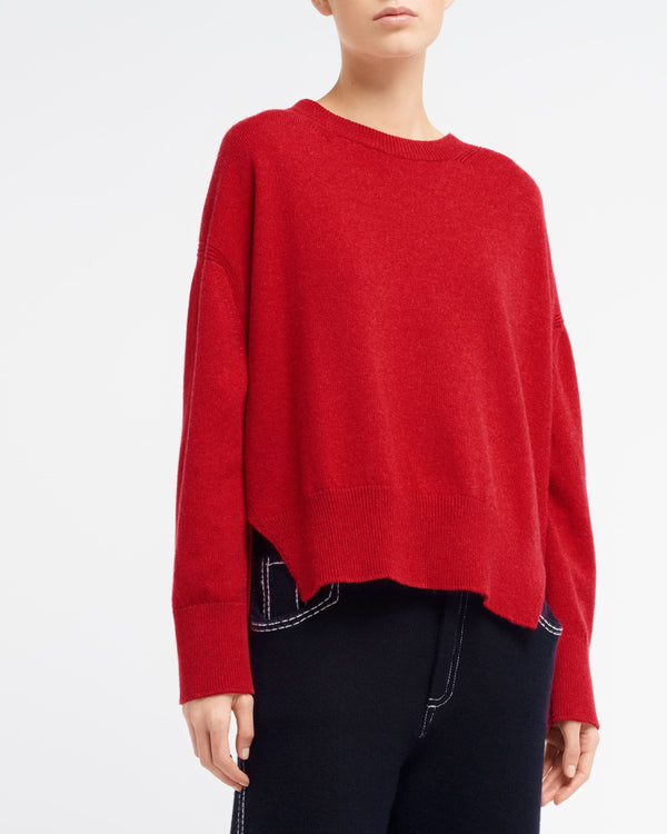 Barrie Pull Col Rond Oversize En Cachemire