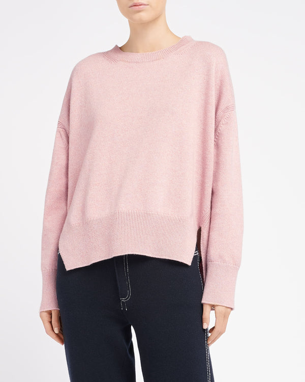 Barrie Pull Col Rond Oversize En Cachemire